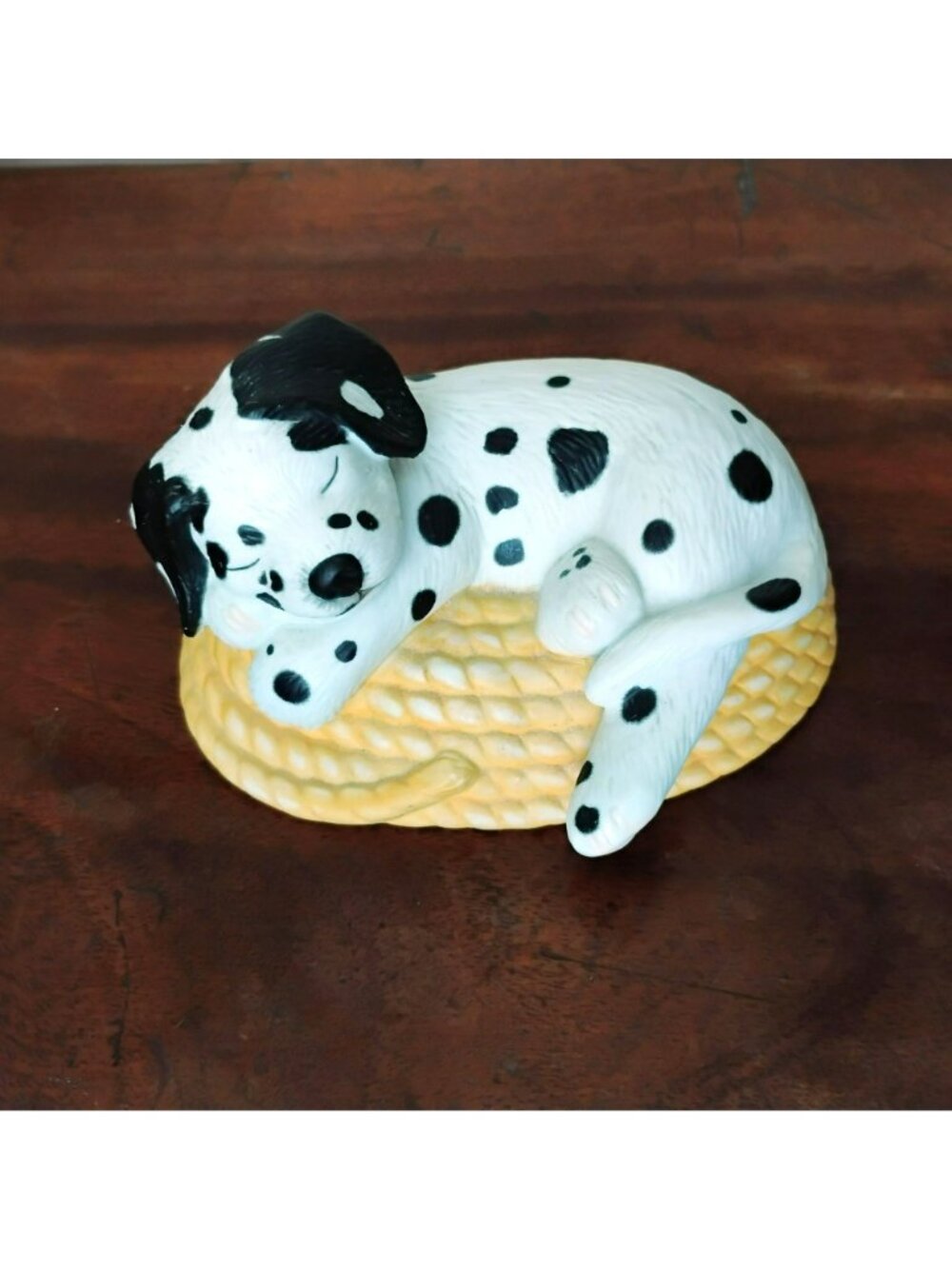 Vintage 1994 Princeton Gallery Dog Tired Dalmatian Puppy Porcelain Figurine - Picture 2 of 9